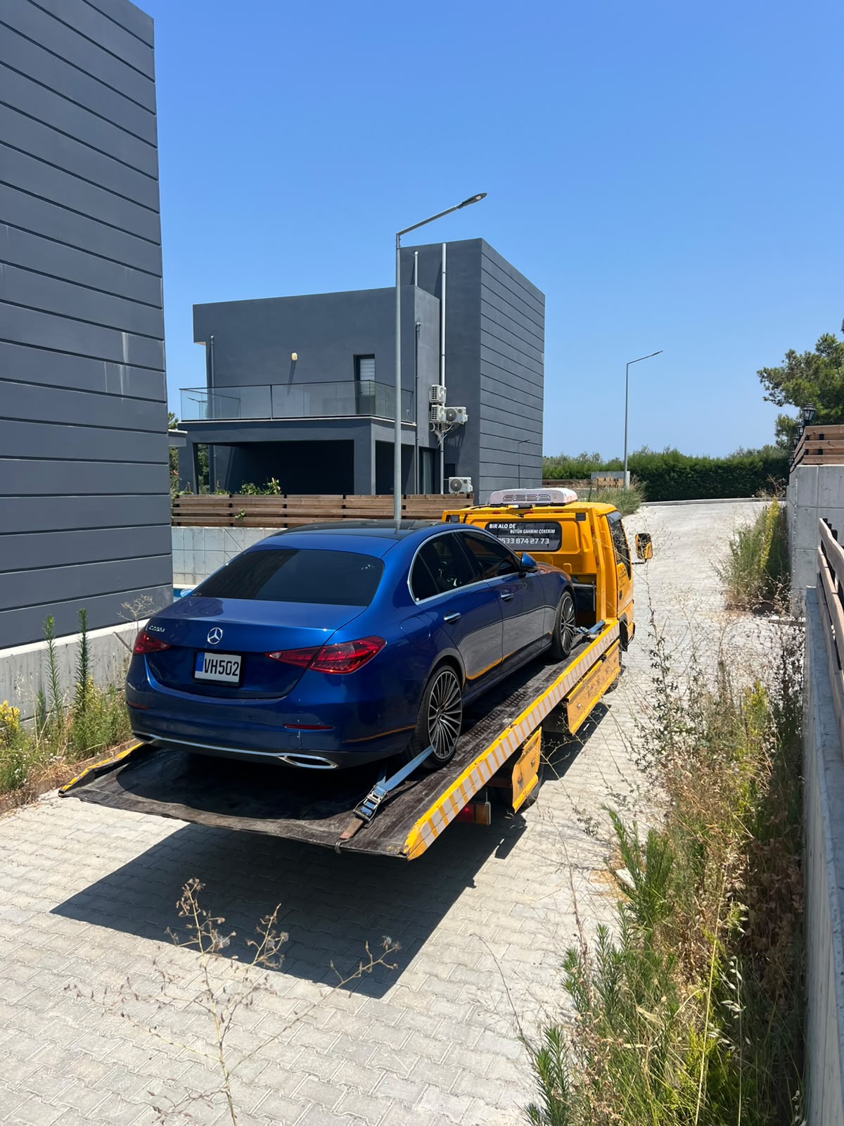 Gülyağı Recovery ile güvenli Mercedes taşıma operasyonu